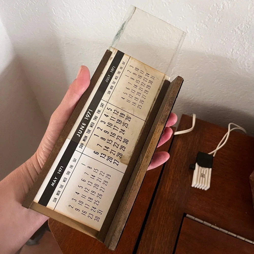 vintage 1971 1970s calendar